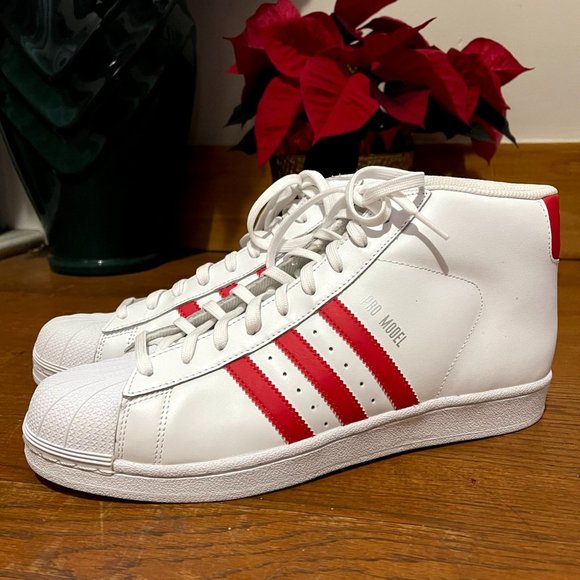 adidas pro model white and red